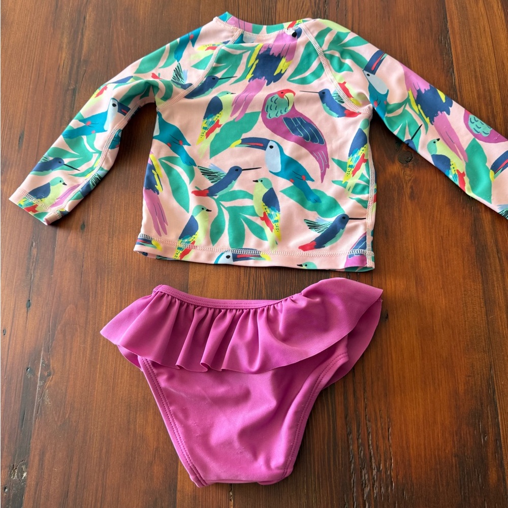 Tea Collection Tropical Bird Rashguard Set - Picture 2 of 2